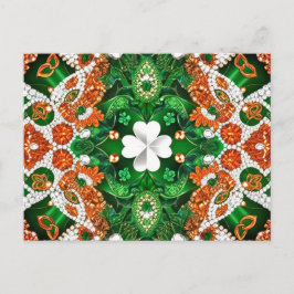 アイルランドの色の付いたポストカードデザイン ポストカード