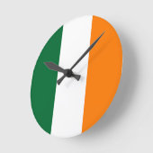 アイルランドの色 ラウンド壁時計 (傾斜)