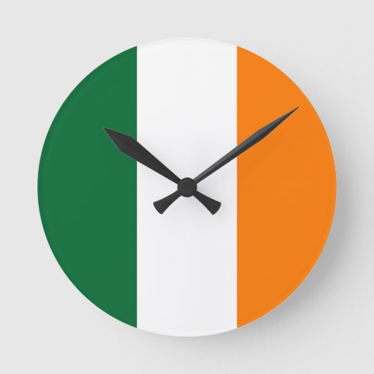 アイルランドの色 ラウンド壁時計 (正面)