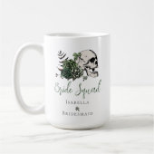 アイルランドの花嫁団 ゴシックグリーン ドクロ＆ローズ コーヒーマグカップ (左)