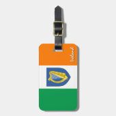 アイルランドの荷物タグ、愛国的なアイルランド国旗 ラゲッジタグ (正面縦)