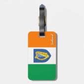 アイルランドの荷物タグ、愛国的なアイルランド国旗 ラゲッジタグ (裏面縦)