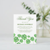 アイルランドの葬儀シャムロッククローバー サンキューカード (スタンド正面)