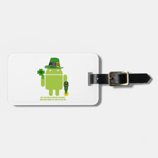 アイルランドの虫Droidがほしいと思う限り住むように ラゲッジタグ (正面横)