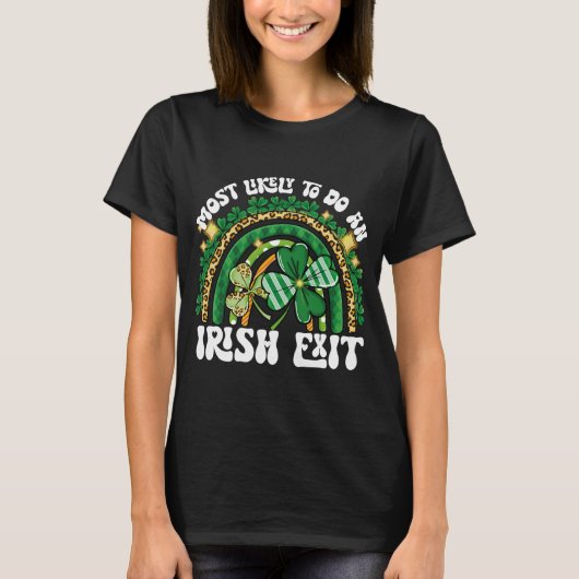 アイルランドの虹を出る可能性が最も高い Tシャツ (正面)