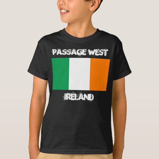 アイルランドの西パッセージ国旗 Tシャツ (正面)