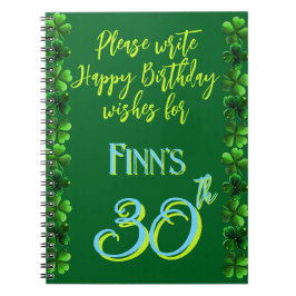 アイルランドの誕生日お祝いゲストブック 3月 ノートブック