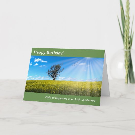アイルランドの誕生日グリーティングカード用の画像 カード (正面)