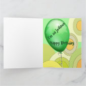 アイルランドの誕生日 カード (内部)