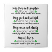 アイルランドの諺の天恵 タイル (正面)