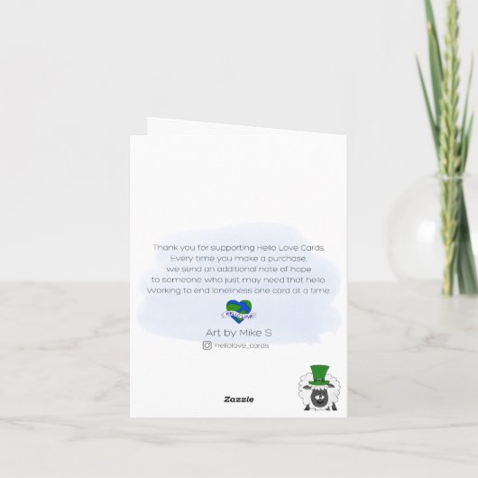 アイルランドの諺カエル カード (裏面)