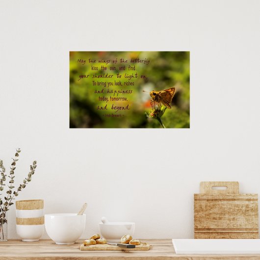 アイルランドの諺ポスやる気を起こさせるター ポスター (キッチン)