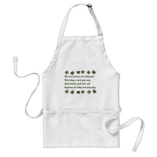 アイルランドの賛美Shamrock2 スタンダードエプロン (正面)