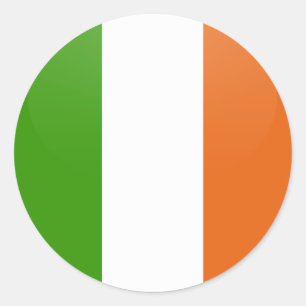アイルランドの質の旗の円 ラウンドシール