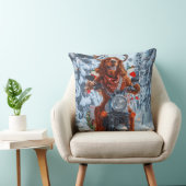 アイルランドの赤いセッタードウッグにオートバイのクリスマスに乗る クッション (椅子)