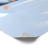 アイルランドの赤いセッタードウッグにオートバイのクリスマスに乗る ポスター (角)