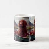 アイルランドの赤がパドルに乗る：風光明媚な冒険 コーヒーマグカップ (中央)