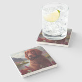 アイルランドの赤がパドルに乗る:風光明媚な冒険 ストーンコースター (横)