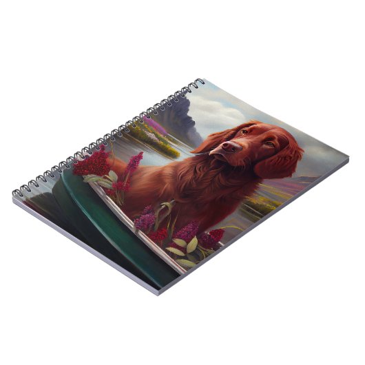 アイルランドの赤がパドルに乗る:風光明媚な冒険 ノートブック (左側)