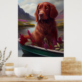 アイルランドの赤がパドルに乗る：風光明媚な冒険 ポスター (キッチン)