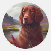 アイルランドの赤がパドルに乗る：風光明媚な冒険 ラウンドシール (正面)