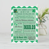 アイルランドの赤ちゃん歓迎会の招待状 招待状 (スタンド正面)