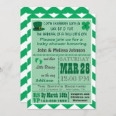 アイルランドの赤ちゃん歓迎会の招待状 招待状 (正面/裏面)