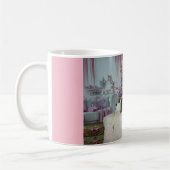 アイルランドの赤と白セッターのコーヒー・マグ コーヒーマグカップ (左)