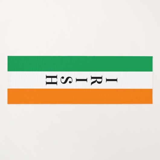 アイルランドの軽い太カスタムい国旗 ヨガマット (正面(横))