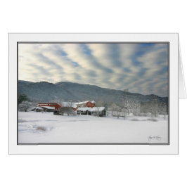 アイルランドの農場の冬