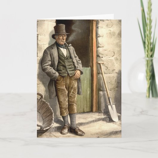 アイルランドの農夫 カード (正面)