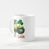 アイルランドの運、ST PATRICKS LEPRECHAUMのコーヒー・マグ コーヒーマグカップ (正面左)