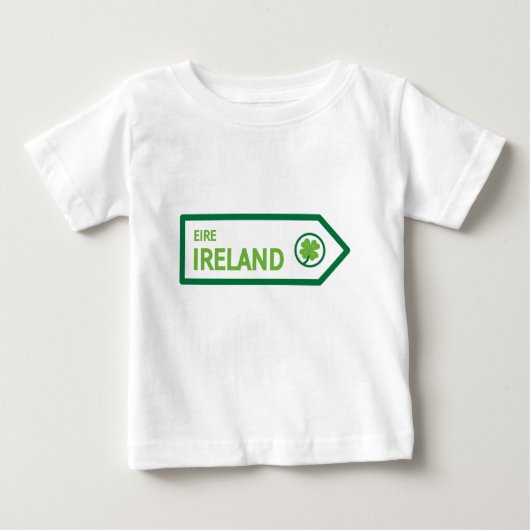 アイルランドの道路標識 ベビーTシャツ (正面)
