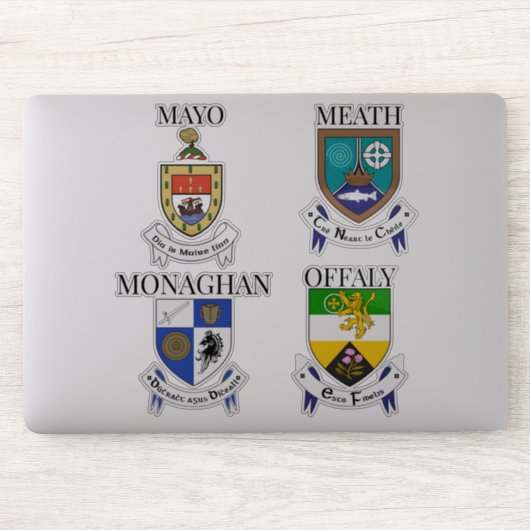 アイルランドの郡の紋章ステッカーシリーズ21-24 シール (コンピューター)