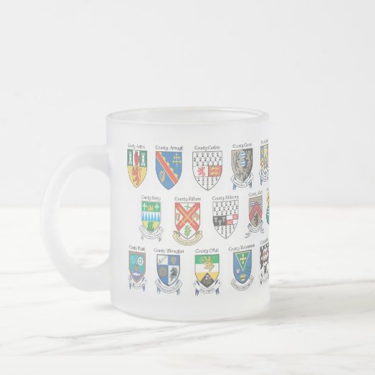 アイルランドの郡はマグを曇らしました フロストグラスマグカップ (左)