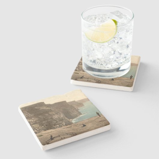 アイルランドの郡クレアのモハーの崖 ストーンコースター (横)