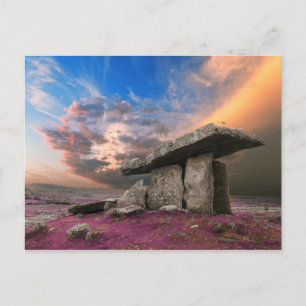 アイルランドの郡クレアのPoulnabrone dolmen ポストカード