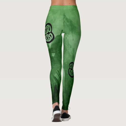 アイルランドの霧の魔法のケルト族のシャムロックのパトリキウス レギンス (裏面)