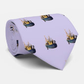 アイルランドの青と黄色の商用漁船 ネクタイ (ロール)