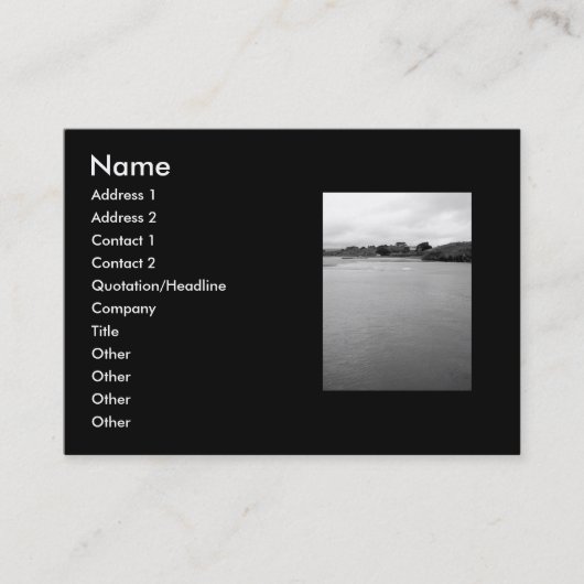 アイルランドの静かな湾。ロススカーベリーの近くに。 名刺 (正面)