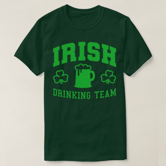 アイルランドの飲みチームおもしろいSt patricks day Tシャツ (デザイン正面)
