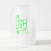 アイルランドの飲みチームをパーソナライズ フロストグラスビールジョッキ (正面左)