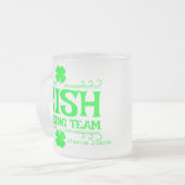 アイルランドの飲みチームをパーソナライズ フロストグラスマグカップ (正面左)