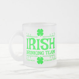 アイルランドの飲みチームをパーソナライズ フロストグラスマグカップ