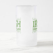 アイルランドの飲みチームシャームロック フロストグラスビールジョッキ (中央)