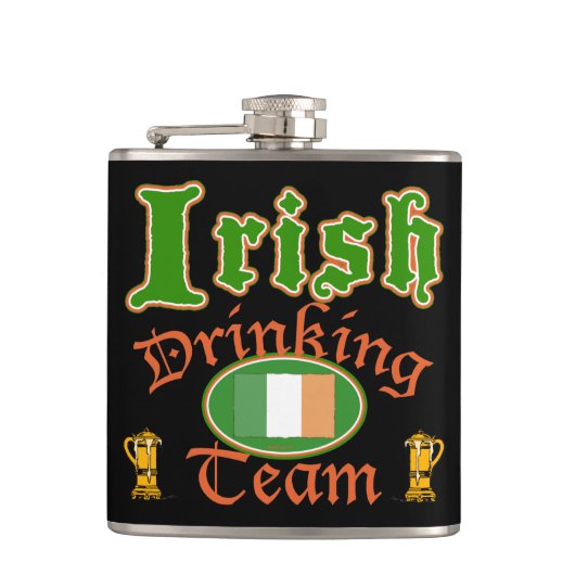 アイルランドの飲みチームフラスコ フラスク (正面)