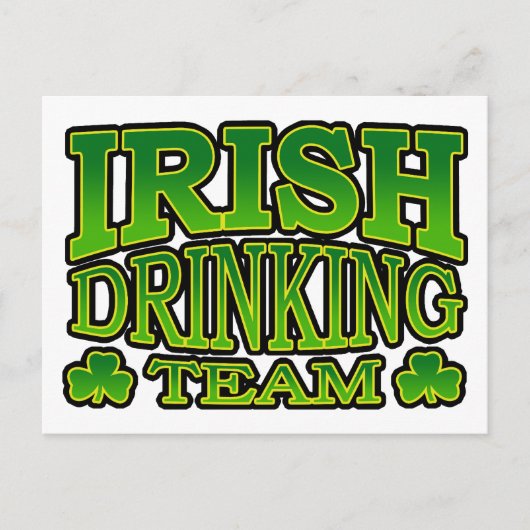 アイルランドの飲みチームポストカード ポストカード (正面)