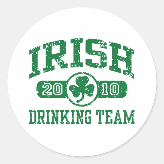アイルランドの飲みチーム2010 ラウンドシール (正面)