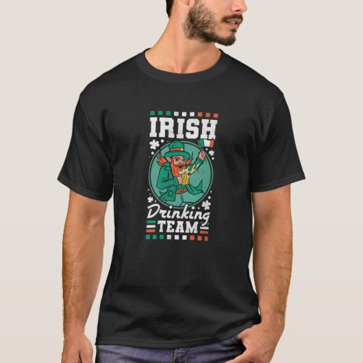 アイルランドの飲みチーム、セントパトリックの日 Tシャツ (正面)