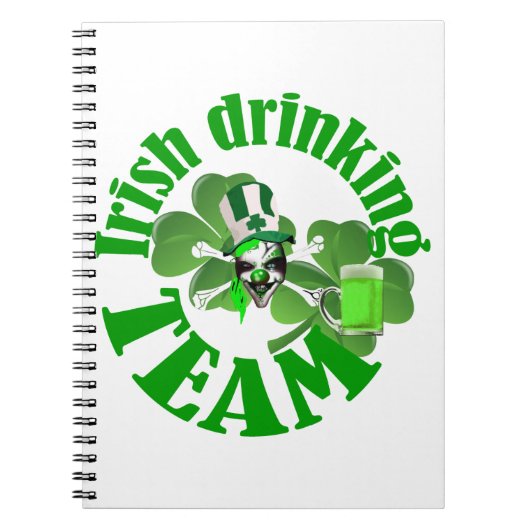 アイルランドの飲みチーム ノートブック (正面)